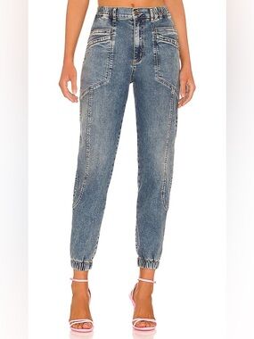 Retrofête Myla Pant High Rise Denim Joggers
